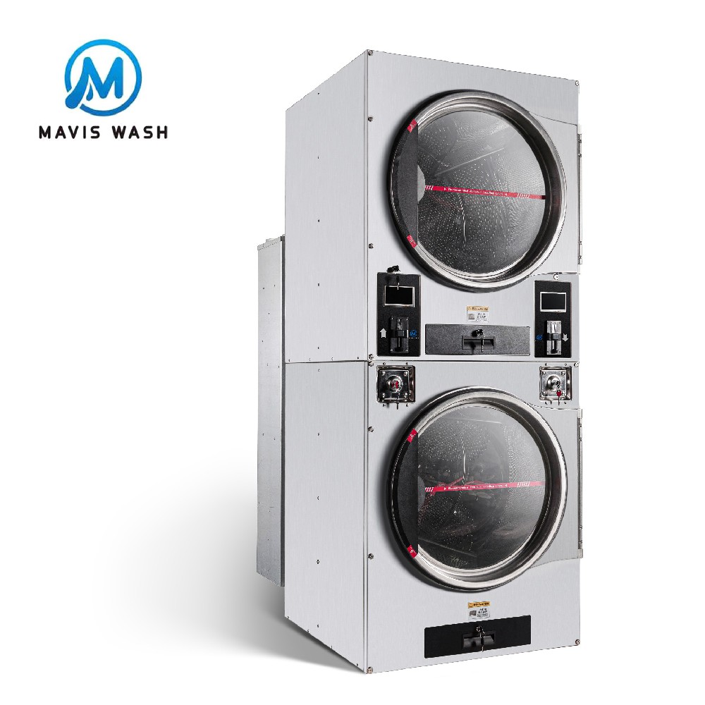 Single layer tumble dryer coin operated laundry machine forself service laundry shop